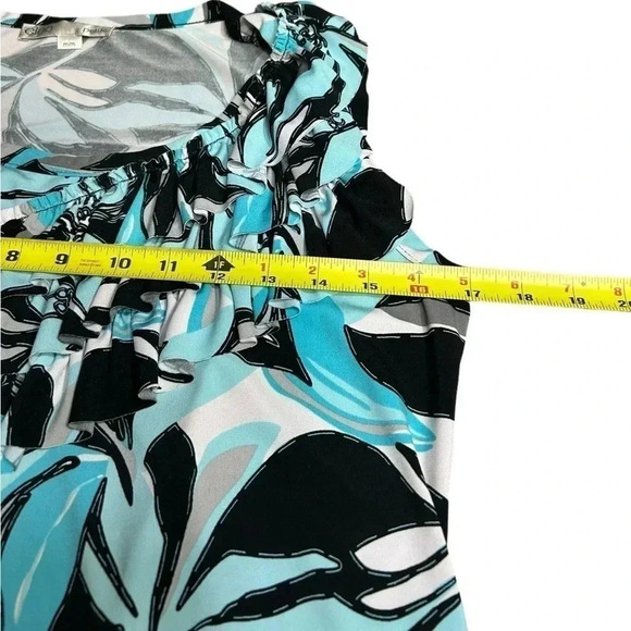 CLEO. Y2K, tank top,frills,floral,cottagecore,boho,artsy,feminine,diagonal frill - Picture 8 of 15